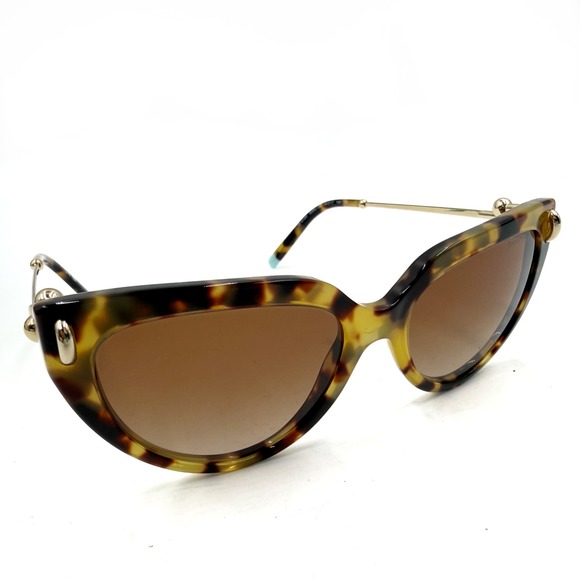 Tiffany & Co Sunglasses Tortoise TF4195 Cat Eye Gold Hardware 54 mm main image 9